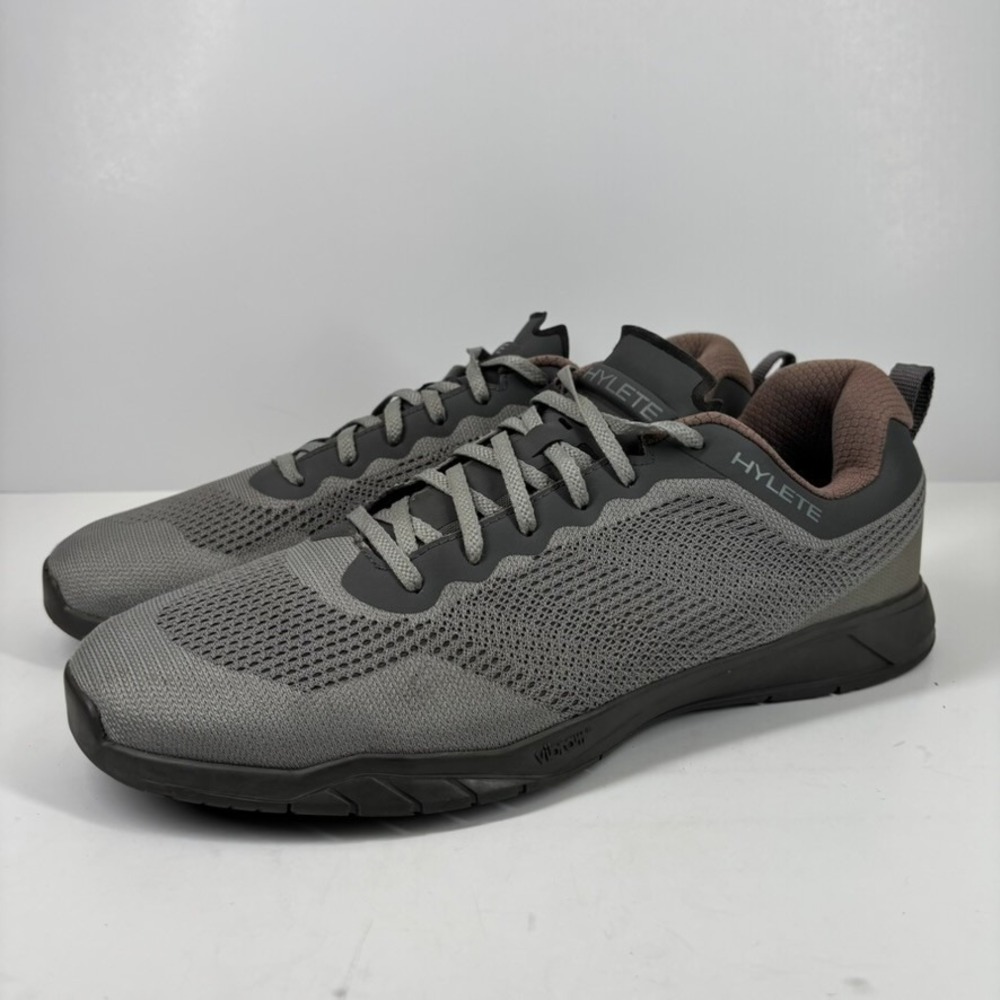 HYLETE Circuit II Men's US 12 Gray Knit Cross-Training Shoes Vibram Sole Sneaker